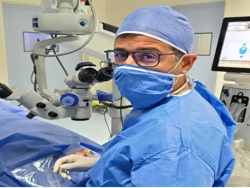 Salle d'attente du cabinet d'ophtalmologie